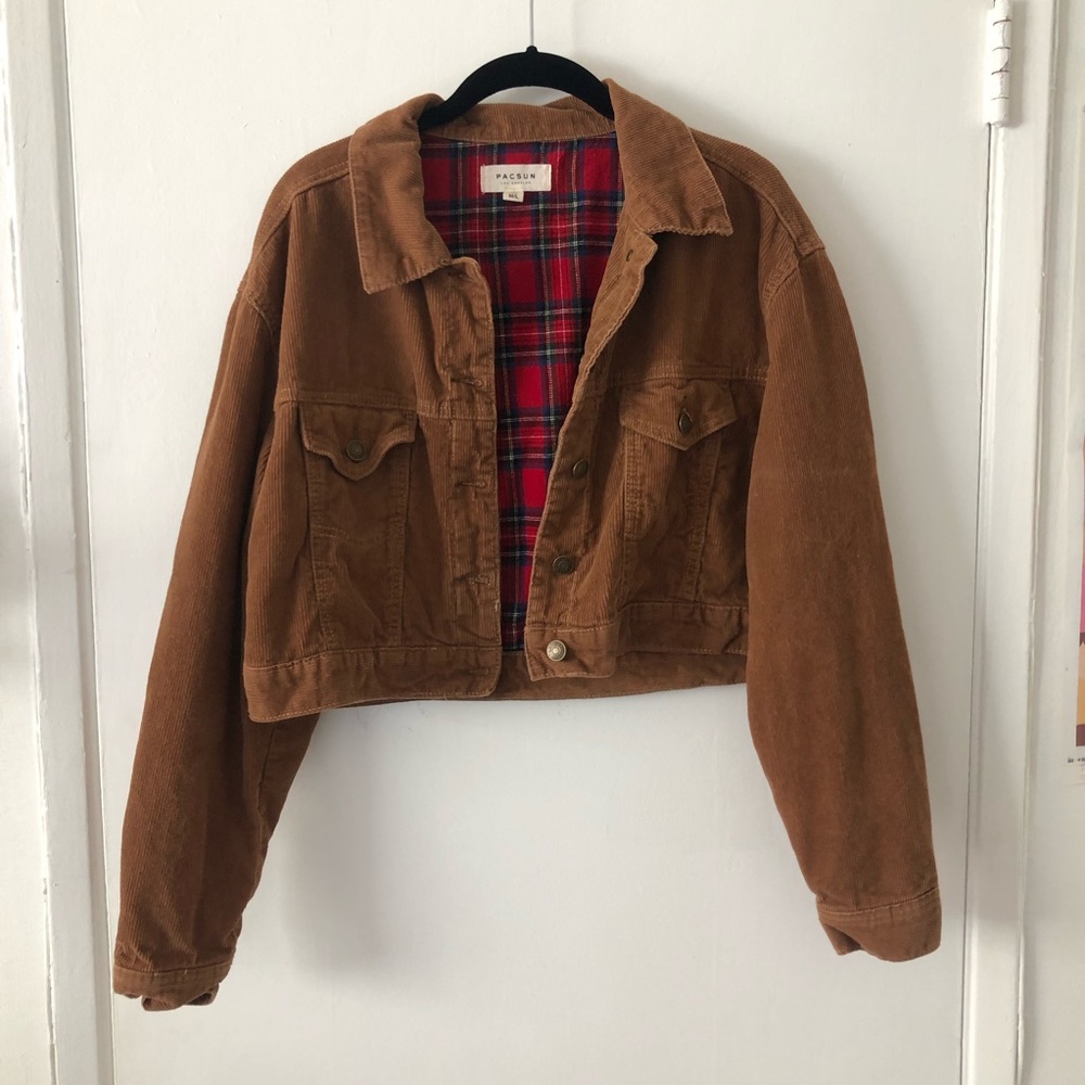 PACSUN Crop Corduroy Jacket